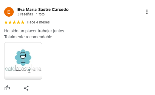 reseña diseño de página web cafetería Burgos