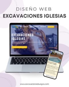 Diseño de página web empresa excavaciones iglesias burgos