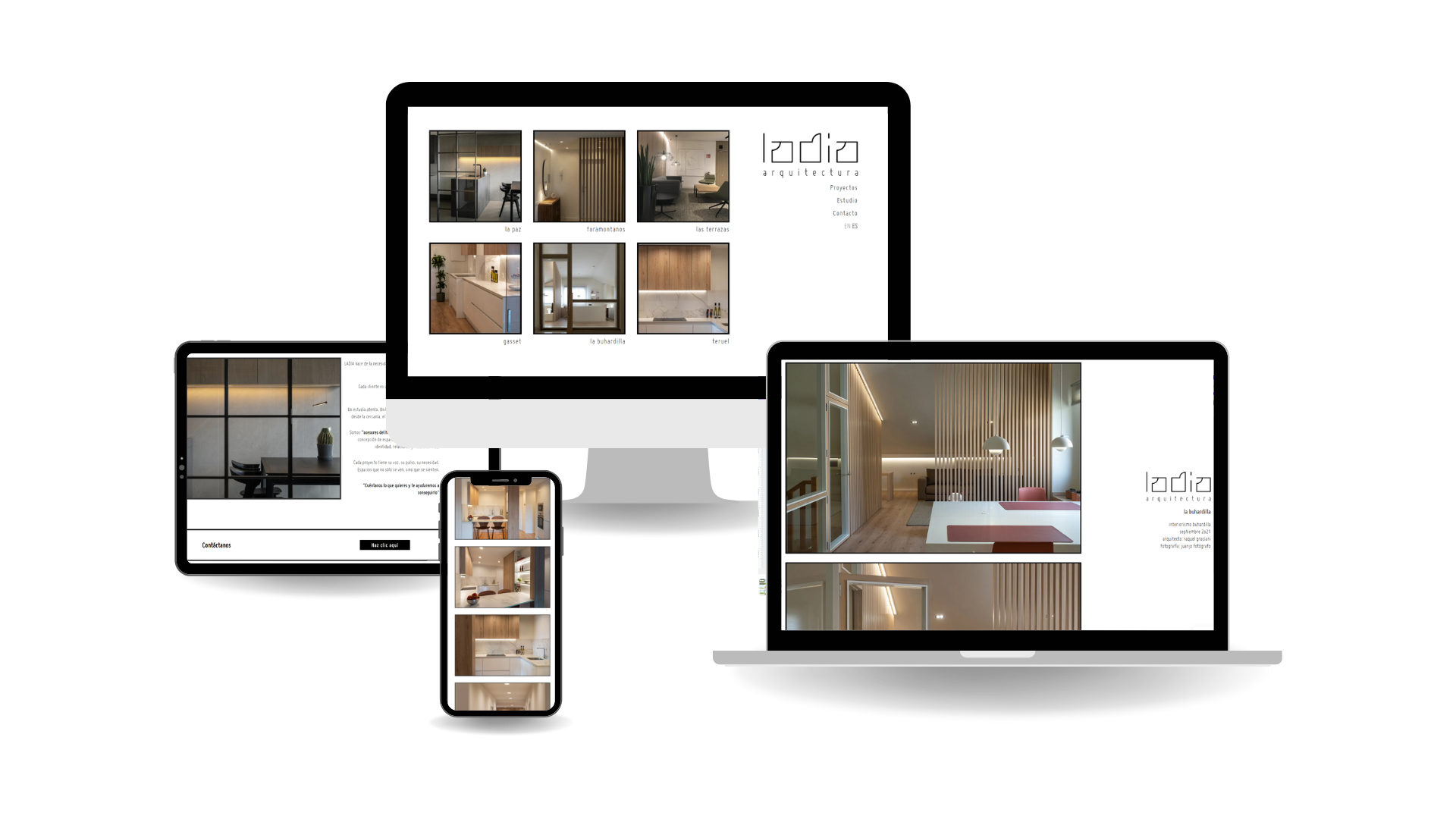 Diseño de pagina web para estudio de arquitectura en Burgos - LADIA